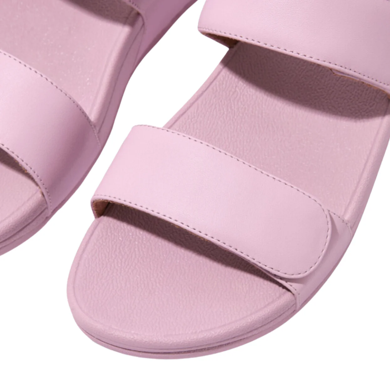FitFlop Lulu Leather Velcro Adjustable Wild Lilac - Image 3