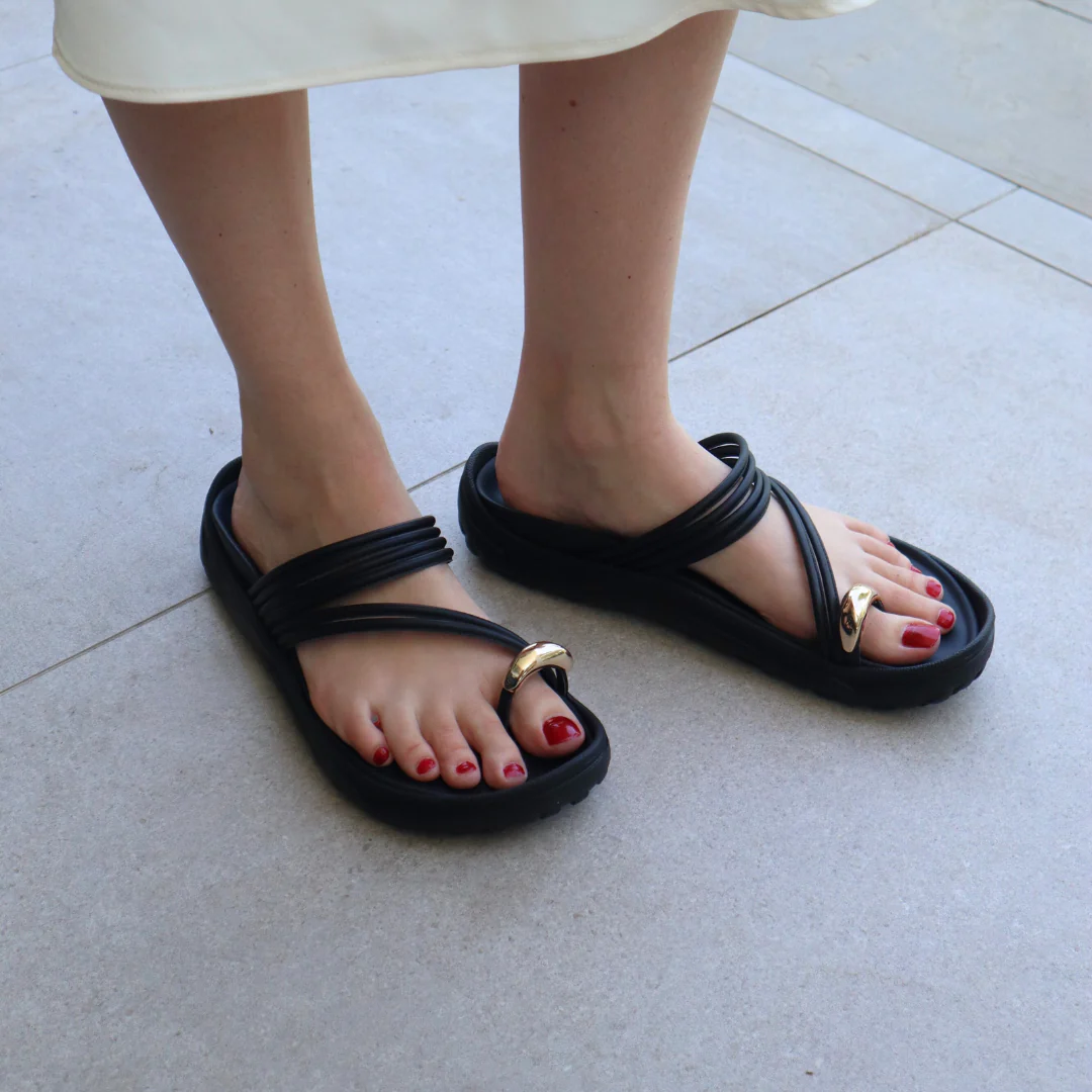 MBT Cho Black Womens Recovery Slides - Image 2