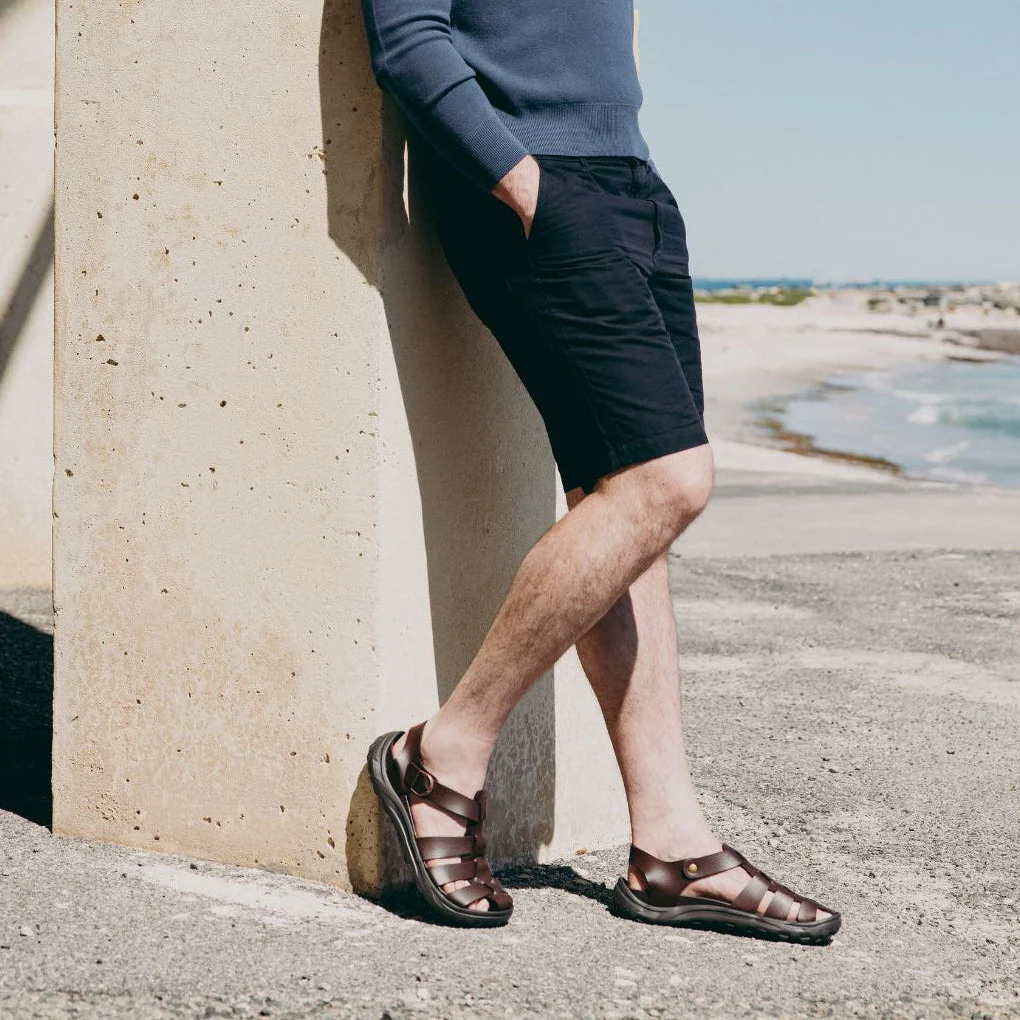MBT Haru Brown Mens Recovery Sandals - Image 2