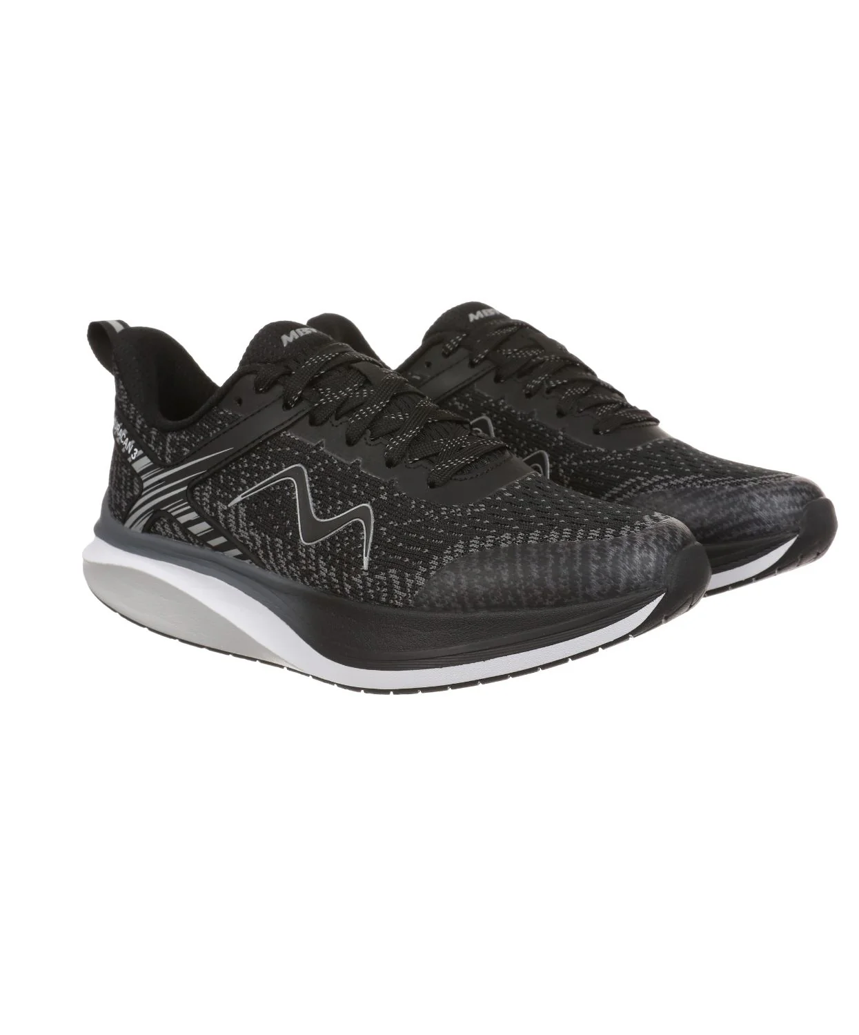 MBT Huracan 3 Lace Up Black Mens Sneakers - Image 5