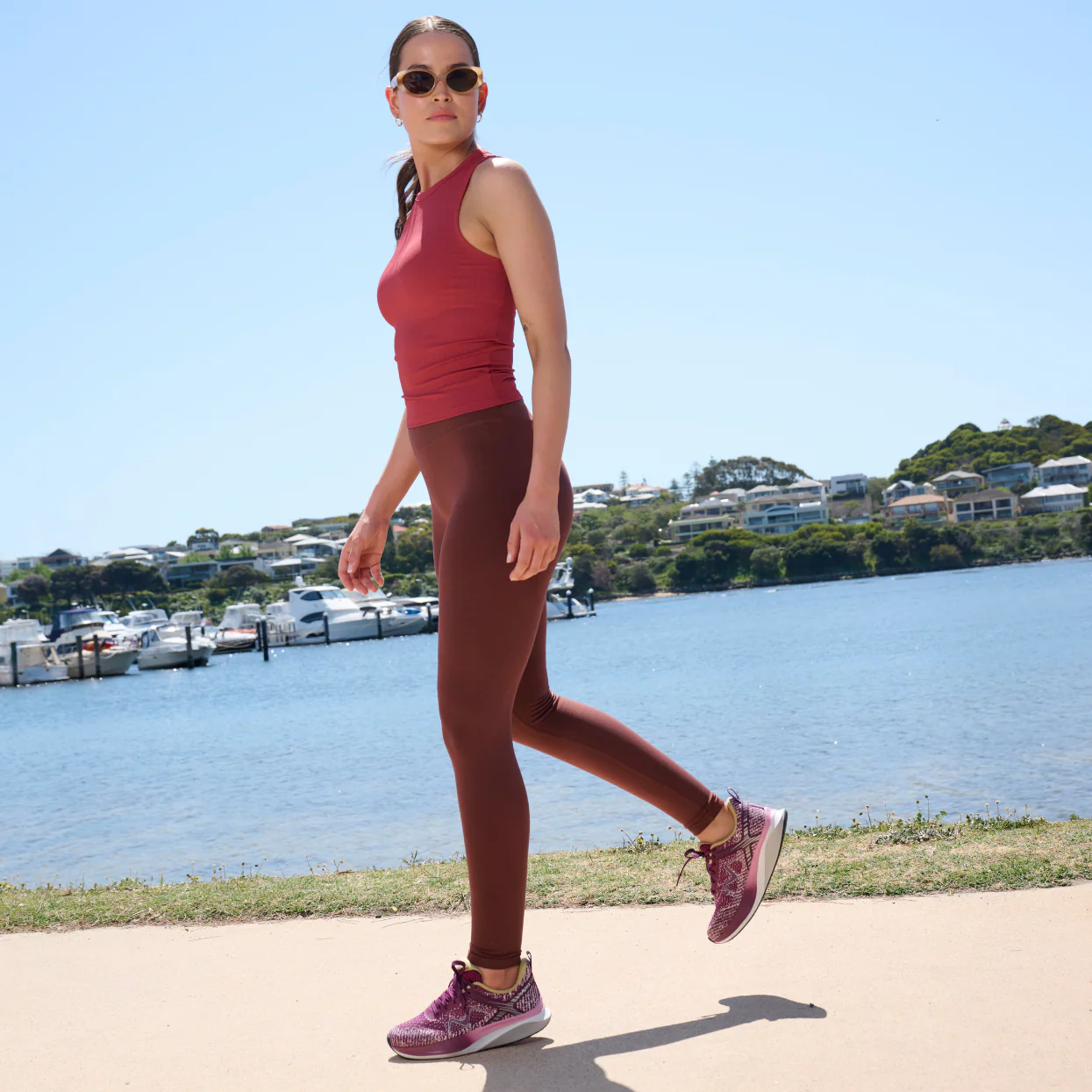MBT Huracan 3 Lace Up Berry Womens Sneakers - Image 3
