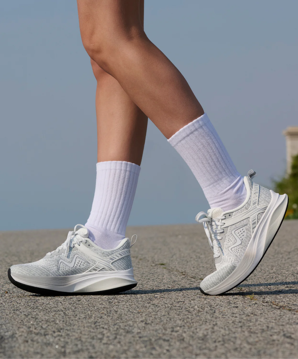MBT Huracan 3 Lace Up White Womens Sneakers - Image 3