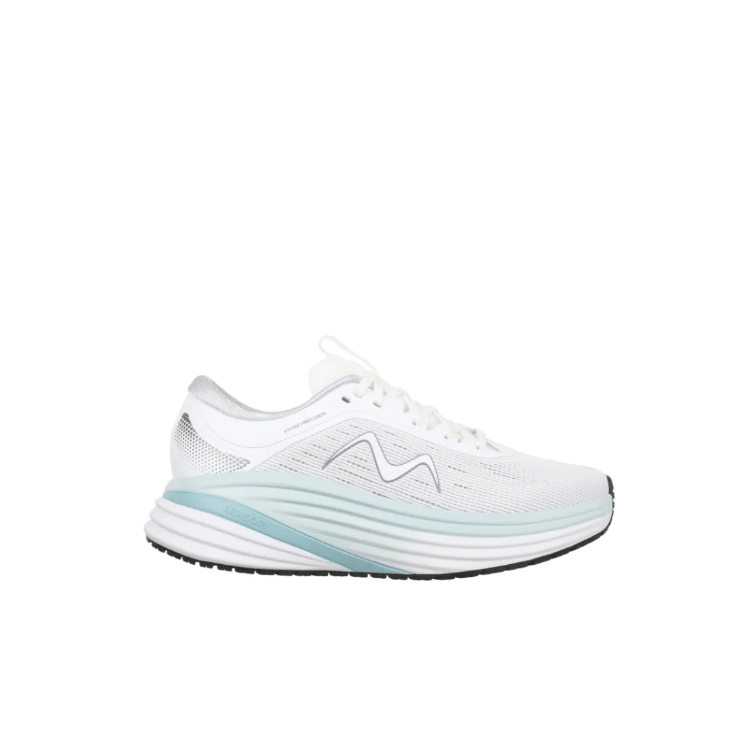MBT M-3000-2 White/ Light Blue Womens Sneakers