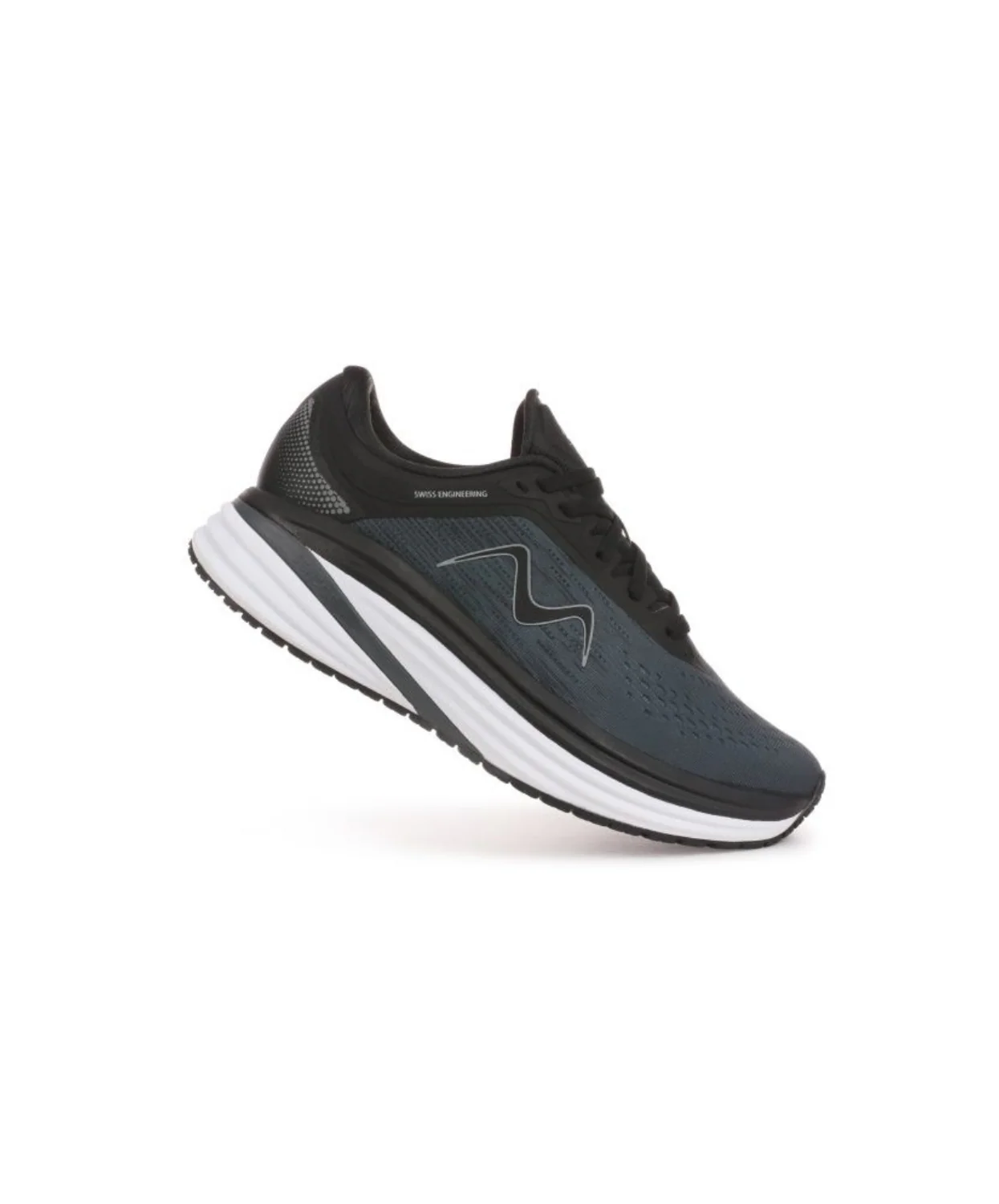MBT M-3000 Lace Up Mens Black/White Sneakers - Image 4