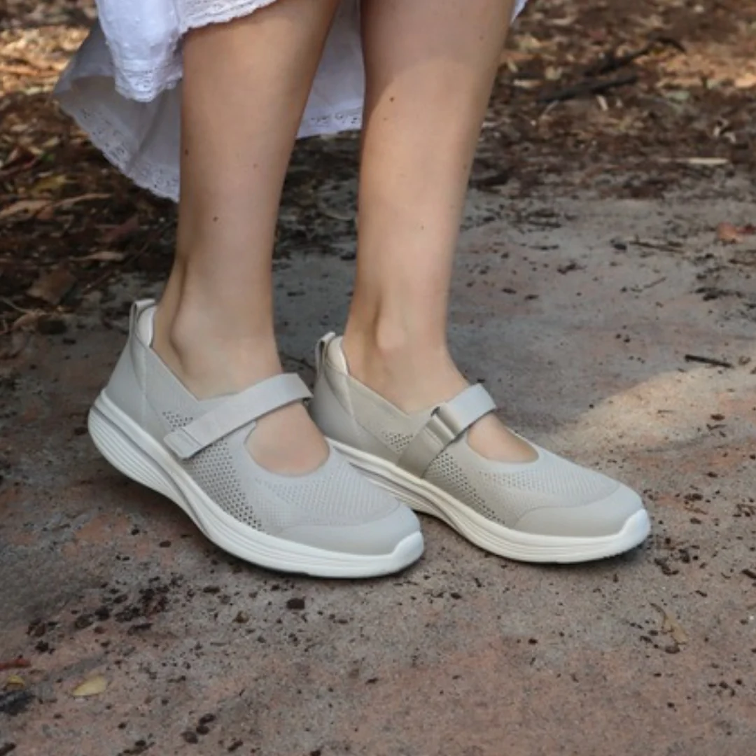 MBT M4000 Light Taupe Womens Mary Janes - Image 6