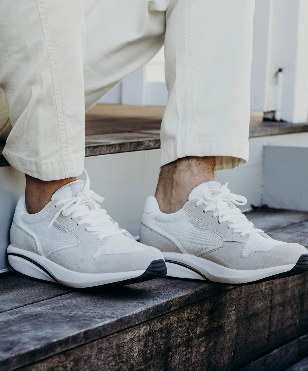 MBT MBT-1997 Classic II White Mens Sneakers - Image 3
