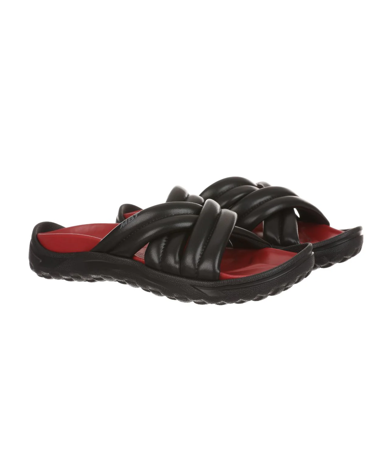 MBT Mio Black/Red Womens Recovery Slides - Image 4