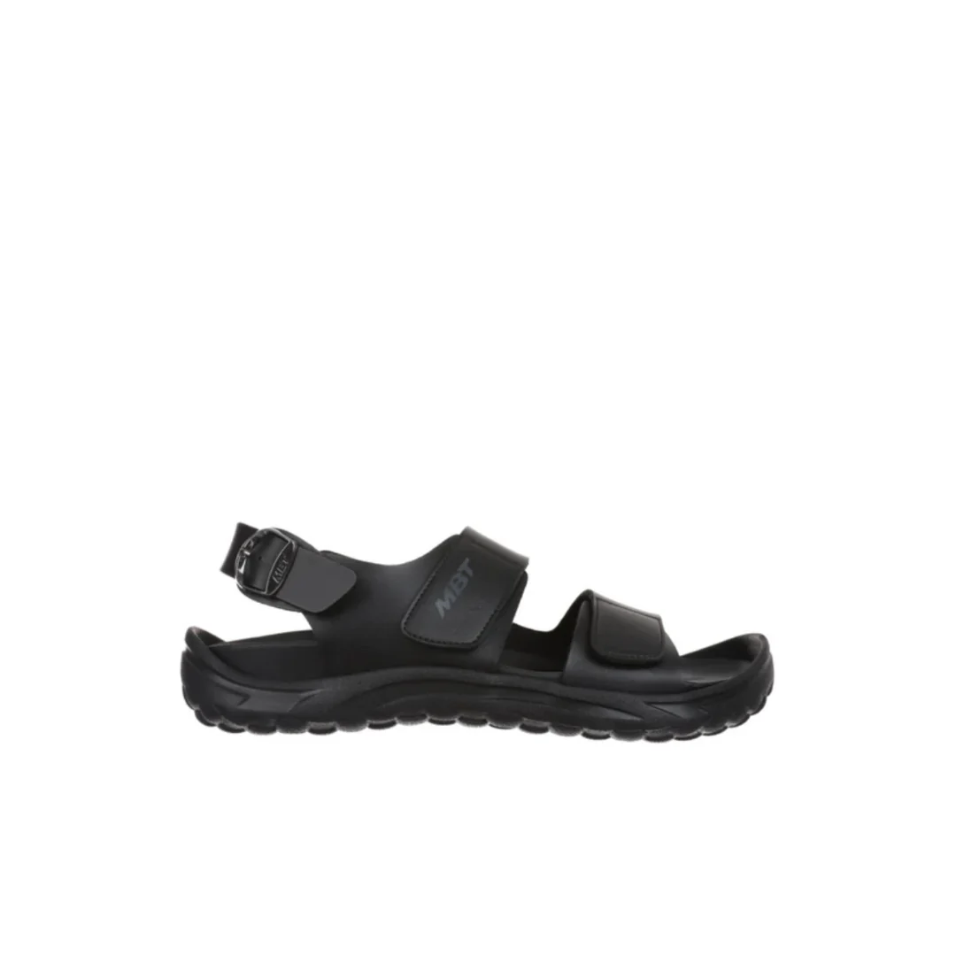 MBT Nagano Black/Black Mens Recovery Sandals
