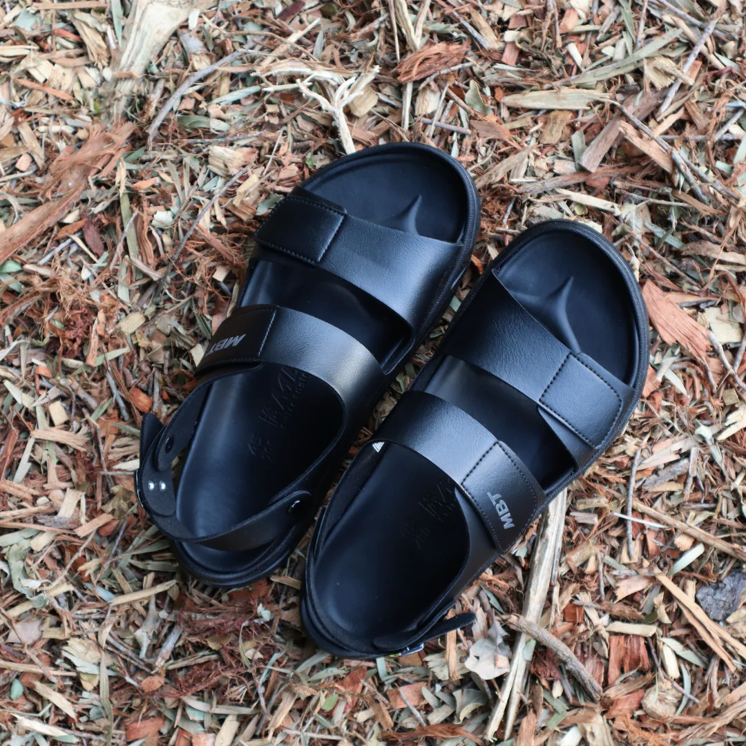 MBT Nagano Black/Black Mens Recovery Sandals - Image 3