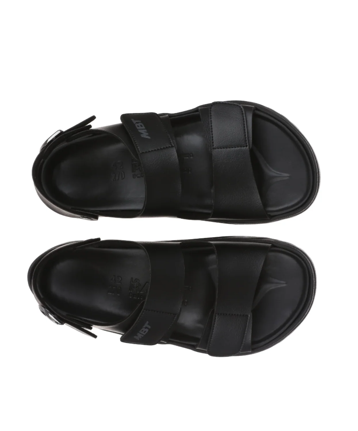 MBT Nagano Black/Black Mens Recovery Sandals - Image 5