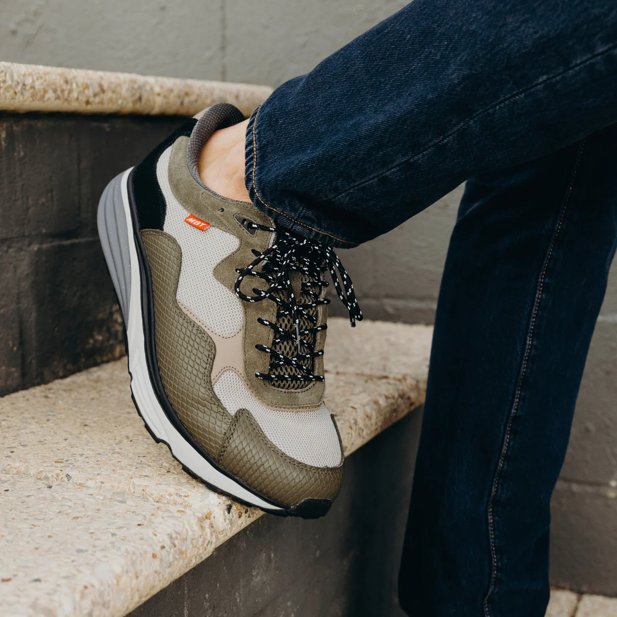 MBT Narita Olive Mens Sneakers - Image 2