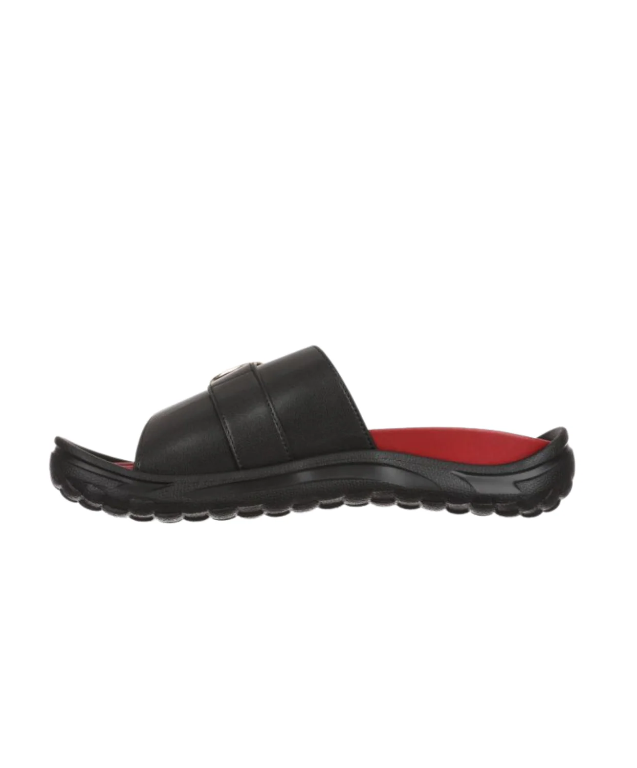 MBT Nikko Black/Red Womens Recovery Slides - Image 4