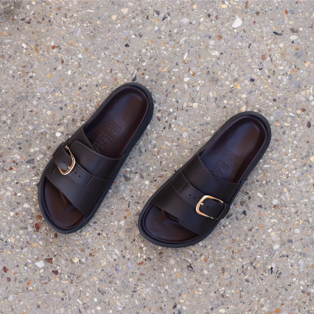 MBT Nikko Brown Womens Recovery Slides - Image 3