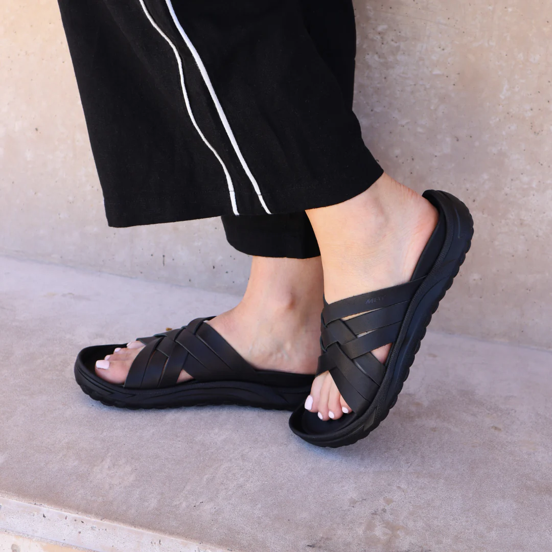 MBT Riku Black Womens Recovery Slides - Image 3