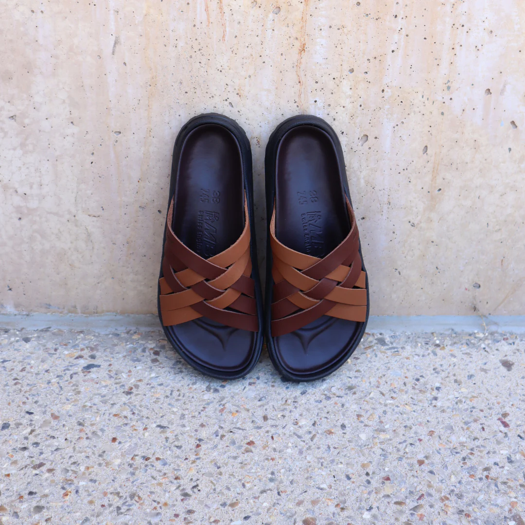 MBT Riku Brown Womens Recovery Slides - Image 3