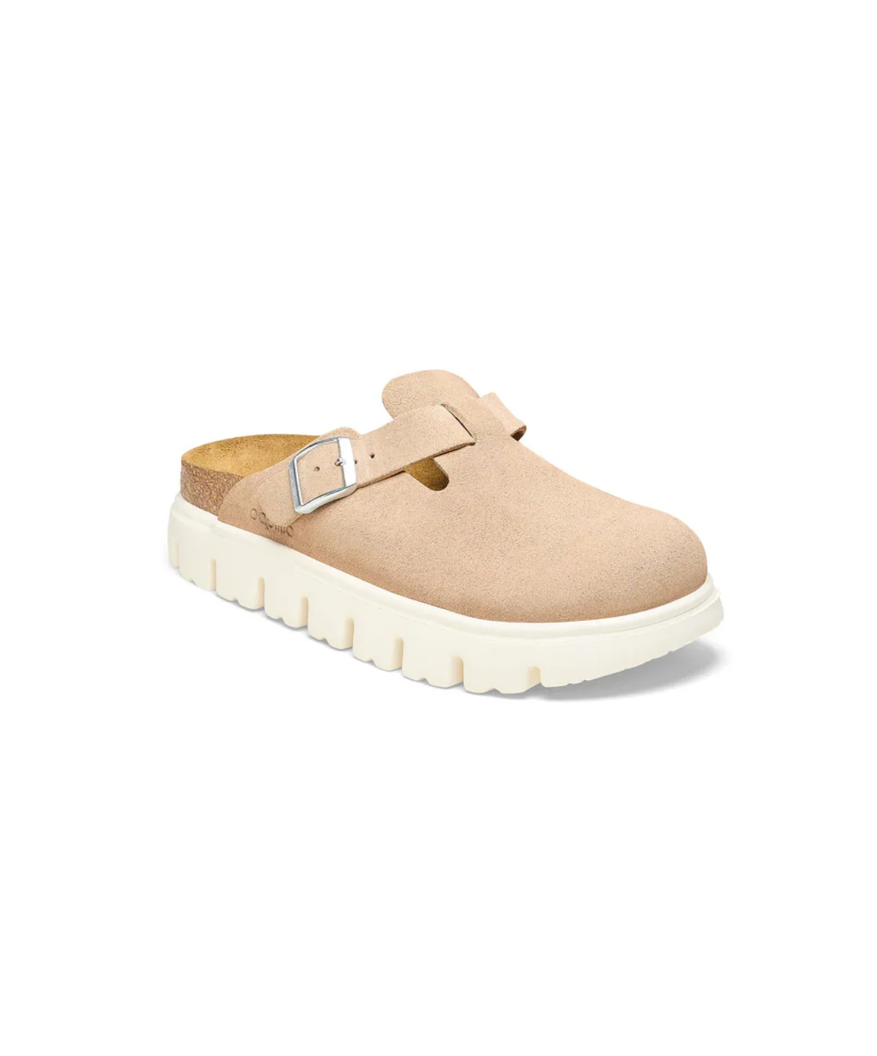 Papillio Boston Chunky Suede Leather Warm Sand Clogs - Image 4