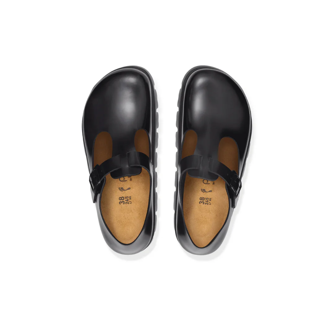 Papillio Paris Chunky Smooth Leather Black Shoes - Image 5