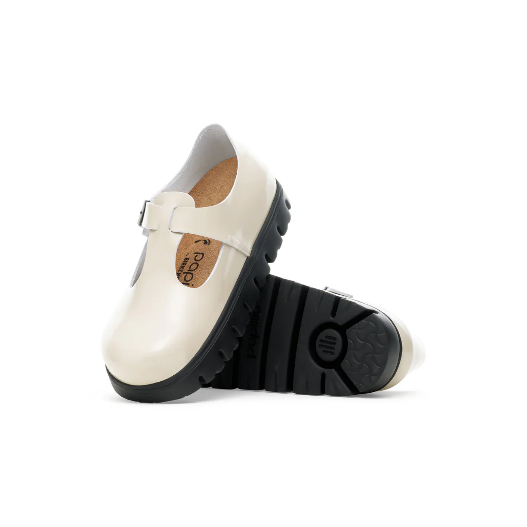 Papillio Paris Chunky Smooth Leather Oyster Shoes - Image 6