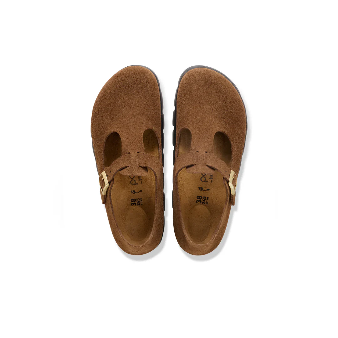 Papillio Paris Chunky Suede Leather Dark Tea Shoes - Image 7
